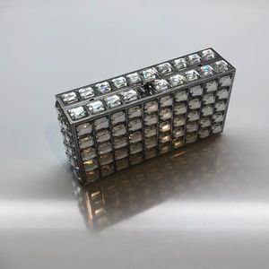 NWT Expressions NYC rhinestone evening clutch